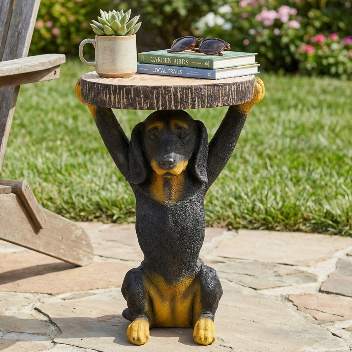 Black Dog Sculptural Side Table