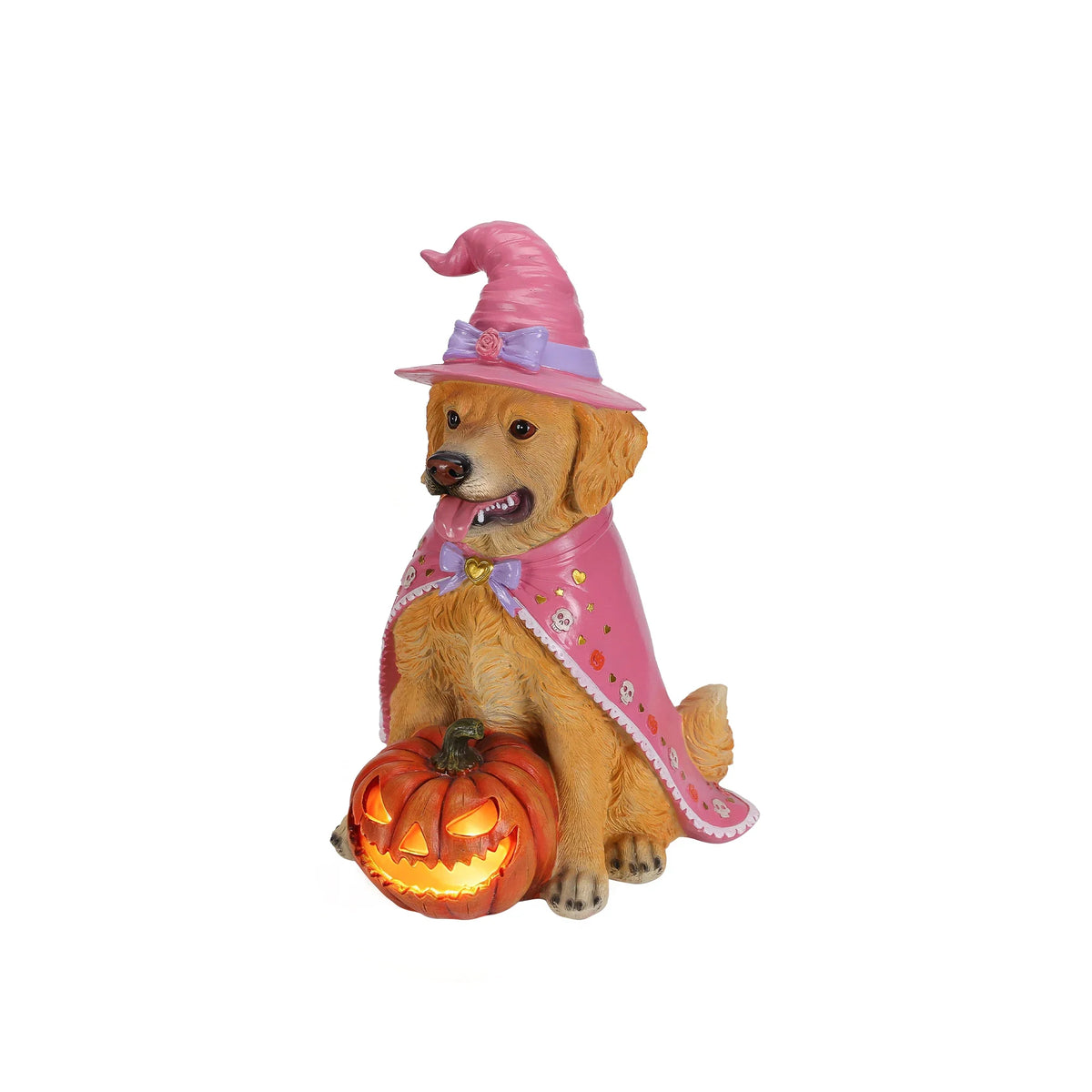 Halloween Golden Retriever Statue — product view 3