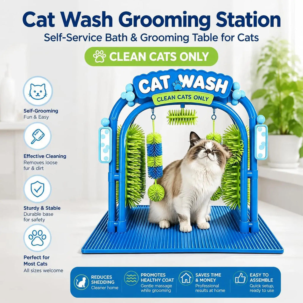 PurrClean™ Cat Grooming Station